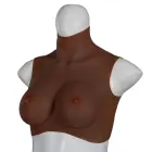 XX-DreamsToys Ultra Realistic Breast Form – Black – Size M — Photo 1