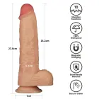LoveToy – vibrating enhanced strap-on set – 9.5 inch – harness L/XL/2XL — Photo 2