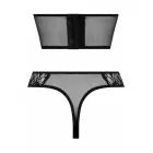 Obsessive poolkorsett ja stringide komplekt – must – L — Foto 6