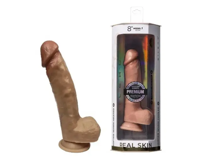 SD Premium Real Skin Model 1 dildo – 20 cm (8″) – kūno spalva