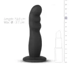Silicone Realistic Strap-On Dildo – 13 cm (5.1″) – Black — Photo 4