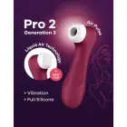 Satisfyer Pro 2 Generation 3 klitorio stimuliatorius – raudonas — Nuotrauka 7