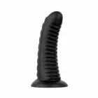 BUTTR Double Ribbed – didelis rievėtas analinis kaištis su siurbtuku – 26 cm — Nuotrauka 6