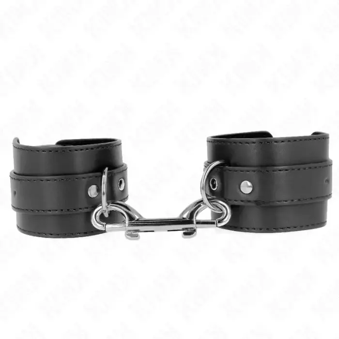 KINK регулируемые кожаные фиксаторы для запястий – чёрные