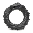 Black Caiman - Silicone Cock Ring - Black — Photo 7