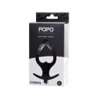 TOYFA POPO Cordis L vibrējošs dildo – 20 cm – Melns Foto 1