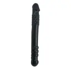 Timeless Twofold dubultais dildo – 25.4 cm (10″) – Melns Foto 1