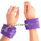 KINK Premium регулируемые фиксаторы для запястий с меховой подкладкой – фиолетовые – 17-29 см — Фото 4