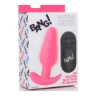Vibrating Silicone Butt Plug with Remote Control – 15 cm (5.9″) – Pink — Photo 1