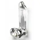 TOYJOY GLASS WORXX Clear Realistic Dildo with Balls — Photo 1