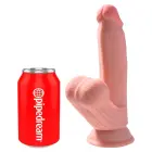 King Cock Plus 3D Fanta Flesh modelis ar kustīgu anatomisku pamatni – 21.5 cm (8.5″) – miesas krāsa — Foto 2