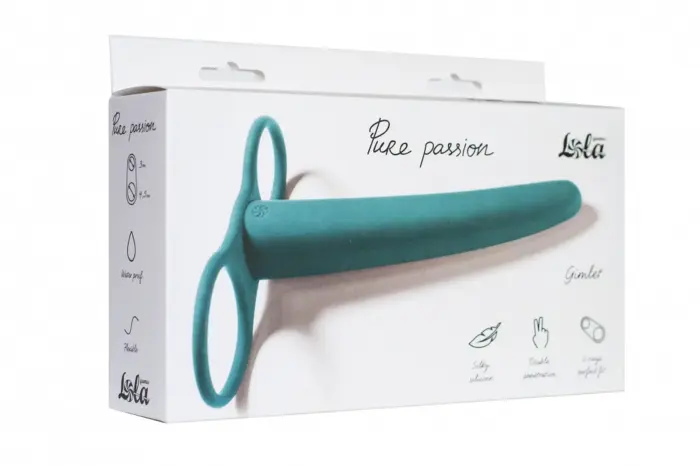 Насадка для двойного проникновения Pure Passion Gimlet – 16 см (6.3″) – зеленый