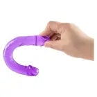 Bubblegum Blast Lollipop Loop – želė dvipusis dildo – violetinis – 25 cm — Nuotrauka 4