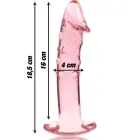 Ibiza Nebula Series Model 19 stikla dildo – 18.5 cm (7.3″) – rozā — Foto 3
