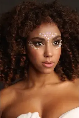 Bijoux Indiscrets Glow Face – glow-in-the-dark face and body stickers – transparent, glow-in-the-dark