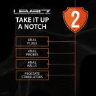 LEVELZ Bulb aasaga silikoonist eesnäärme mudel – M – Must — Foto 7