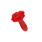 Rose analinis kištukas su pulsuojančiu judesiu – 10 cm – Juodas — Nuotrauka 1
