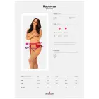 Rubinesa zeķturis un stringi komplekts – sarkans – S — Foto 9