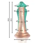 EPIC Python Cobra žalias dildo – 20.5 cm (8″) – žalias — Nuotrauka 2