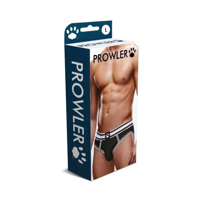 Prowler Open Brief – Black/White – XXL