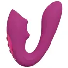 Yuki Dual Motor G-Spot Vibrator with Massaging Beads – 18 cm (7″) – Pink — Photo 4