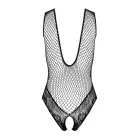 FB004 Mesh Bodysuit with Open Crotch – Black – S/M — Photo 2