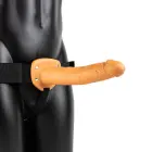 RealRock dobais strap-on dildo – 24.5 cm (10″) – brūns — Foto 2