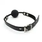 Toyz4Lovers Ball Gag with Metal Lock – Black — Photo 3