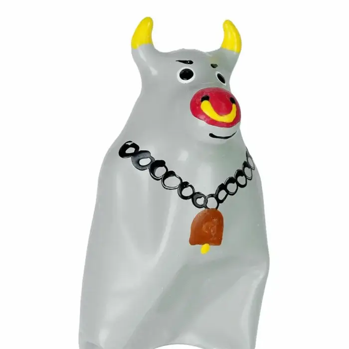 CONDOMERIE hand-painted decorative condom – Grey Bull – XL