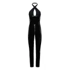Guilty Pleasure Soft Blaze Catsuit – halter kaelustega Datex kombekas – must – Suurus: L — Foto 5