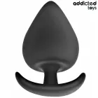 Addicted Toys silikoninis analinis kištukas S – 5.3 cm – Juodas — Nuotrauka 2