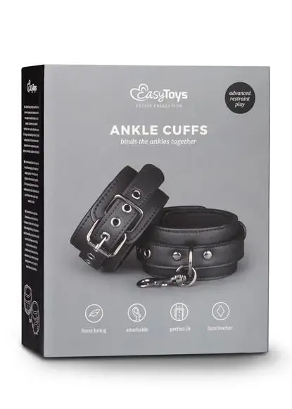 Kajdanki-Fetish Ankle Cuffs – Black