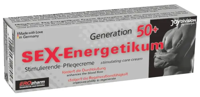 HOT энергетический крем для мужчин 50+ – 40 мл