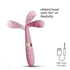 CRUSHIOUS PIXIE DUAL VIBRATOR – 20 cm (7.9″) – Pink/Gold — Photo 7