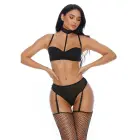 Right Sheer Right Now Lingerie Set – Black – XL — Photo 2