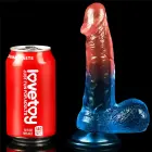 Dazzle Studs Reālistisks dildo ar piesūcekni – 20 cm (7.5″) – Daudzkrāsains — Foto 7