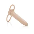Accommodator dvigubos penetracijos dildo – 13 cm (5.25″) – kūno spalva — Nuotrauka 1