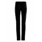 Guilty Pleasure Golden Glint Pants – облегающие брюки из Datex с золотой молнией спереди – чёрные – Размер: XXL — Фото 5