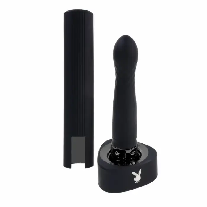 Вибратор с функцией толчков Playboy Pleasure Zone Black – черный