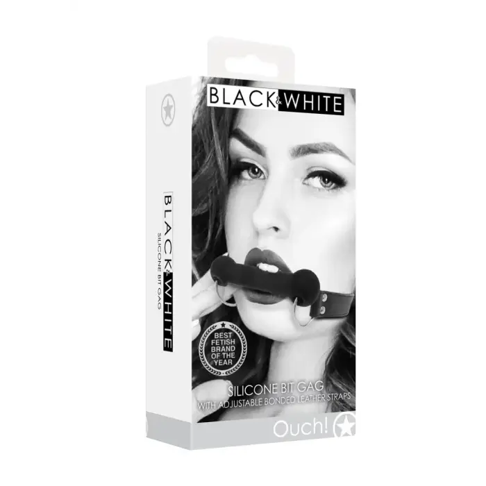 OUCH! Silicone Bit Gag – Black