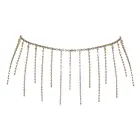 Cottelli Accessories Gold Bikini Chain with Rhinestone Accents, Adjustable — Photo 6