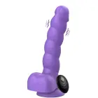 Playhouse Spiral Tease vibrating dildo with remote – silicone – L – purple — Photo 1