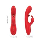 Crazy Horse красный трехточечный кролик-вибратор – 22.3 cm (8.8″) — Фото 8
