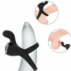 ARMONY Ring Vibrator Rabbit Black – kahekordne silikoonist veekindel süsteem — Foto 2
