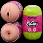 LoveToy Slider – divpusējs masturbators – vagīna un anuss – miesas krāsā — Foto 17