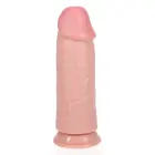 Itin storas tiesus dildo be sėklidžių – 23 cm (9″) – Kūno spalva — Nuotrauka 5