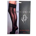 Be Wicked Keep A Secret Thigh Highs – Black – One Size — Photo 4