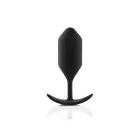 B-Vibe Snug Plug 4 Weighted Anal Plug – 14.5 cm (5.7″) – Black — Photo 1