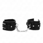 KINK Rhinestone Buckle Adjustable Wrist Restraints – Black — Photo 2