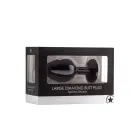 Diamond Butt Plug – L – Black — Photo 1